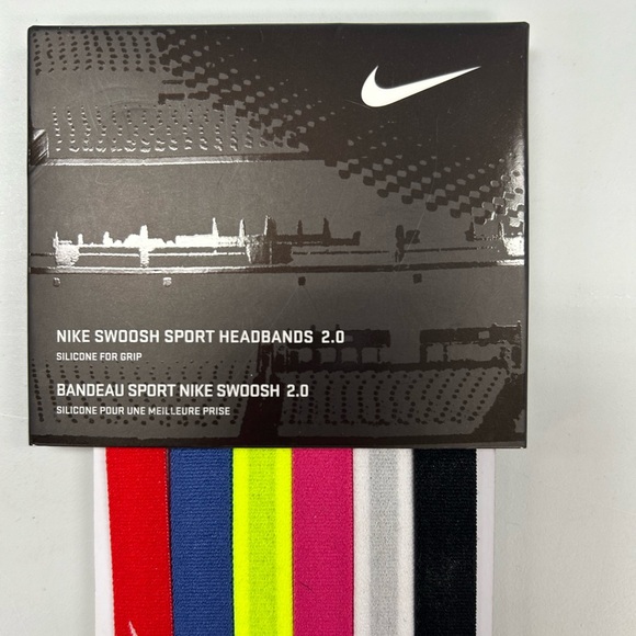 Nike Swoosh Sport Headbands 2.0 (6-Pack) - Picture 3 of 4